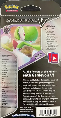 Pokémon Deck Estrutural - Gardevoir V - ShopDG - Sua Loja de Jogos