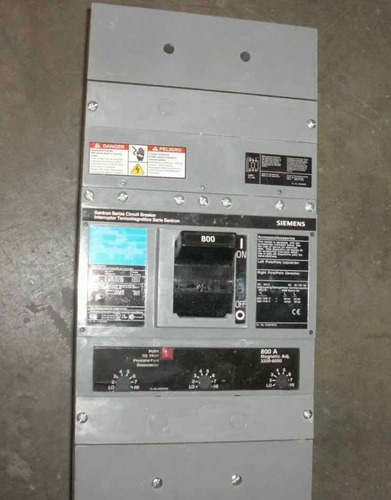 Interruptor Termomagnetico 3 Polos 800 Ampers Siemens