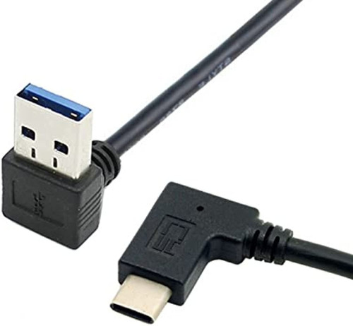 Nfhk Cable De Datos Usb 3.1 Usb-c Reversible En Ángulo A 90 