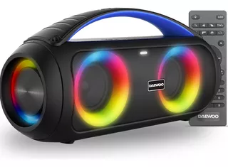 Bocina Bluetooth 3x2 Pulgadas Con Subwoofer Daewoo Beatbox Color Negro