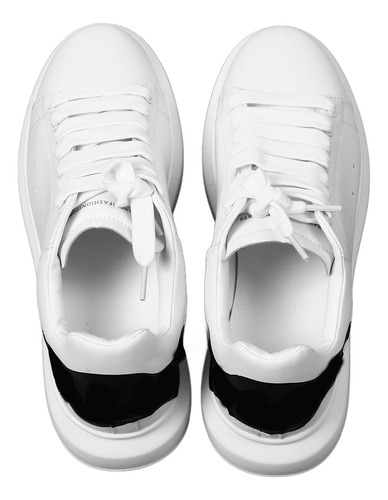 Zapatos Blancos Para Hombre, Suela Gruesa, Elegante Patrón D