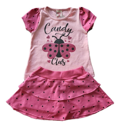 Imagem 1 de 1 de Conjunto Infantil Menina Candy Class