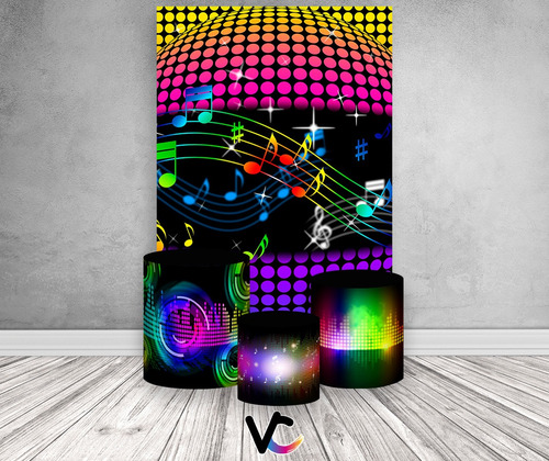 Panel vertical y cubiertas tipo trío - Disco Ballad Neon Effect 10