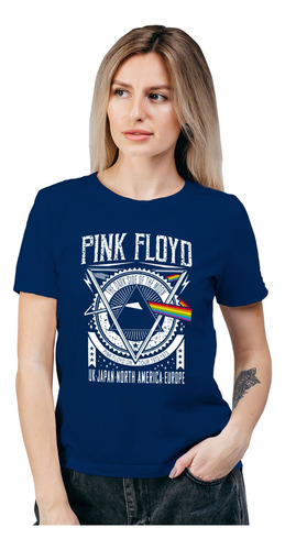 Polera Mujer Pink Floyd Tour Musica Algodón Orgánico Wiwi