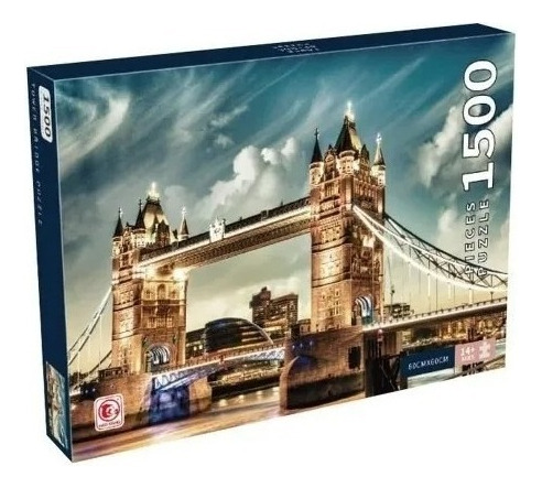 Puzzle 1500 Pzas Rompecabezas Cuadro Puente Reloj De Londres