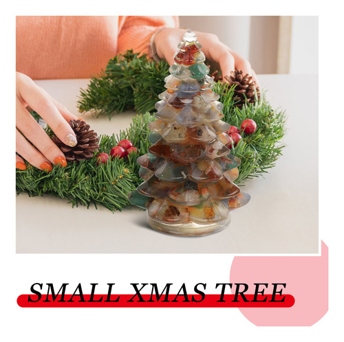 Figura De Árbol De Navidad De Resina, Mini Árbol De Navidad