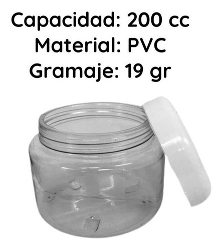 Imagen 6 de 10 de Envases Plasticos Para Cosmetica 200 Cc Cristal Pvc X 150 Un