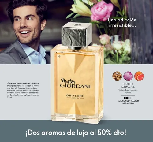 Mister giordani oriflame precio hotsell