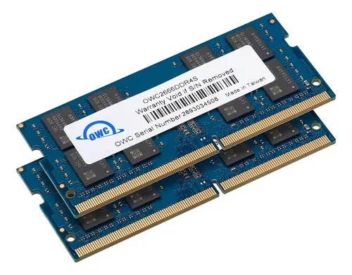 OWC DDR4 2666MHz 64GB (32GB × 2枚) Memória RAM OWC DDR4 64GB 2666MHz SODIMM para Notebooks 2 Módulos