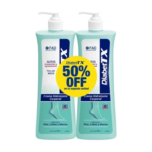 Diabettx Promo Crema 50% Off 2da Unidad 400 Ml C/u