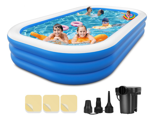 Piscina Inflable Con Bomba Para Adultos Y Familiares 345 X