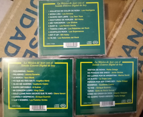 Cds Diego Verdaguer Palito Ortega Y Sandro Balada Romantica (Usado)