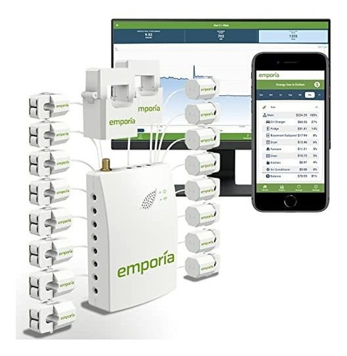 Gen 2 Emporia Vue - Monitor De Energía Para Casa Inteligente