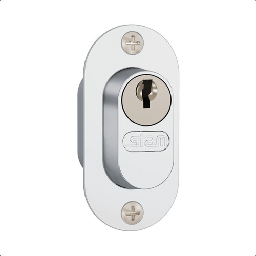 Fechadura Bico Papagaio Porta De Correr 940 Inox Stam 37mm Inox Polido