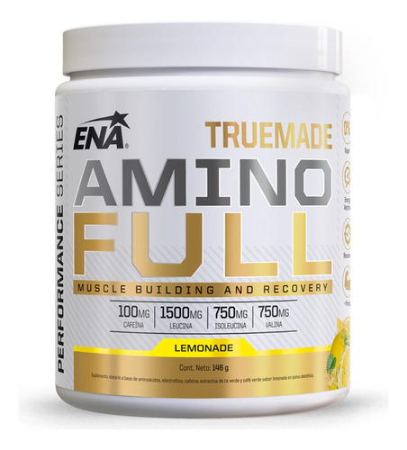 True Made Amino Full 146 Gr Ena Aminoácidos Bcaa Cafeína