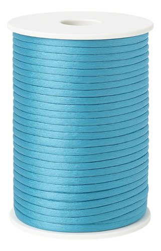 Cordon Cola De Rata 2mm 100%poliester Rollo 100 Mts Color Azul Cielo