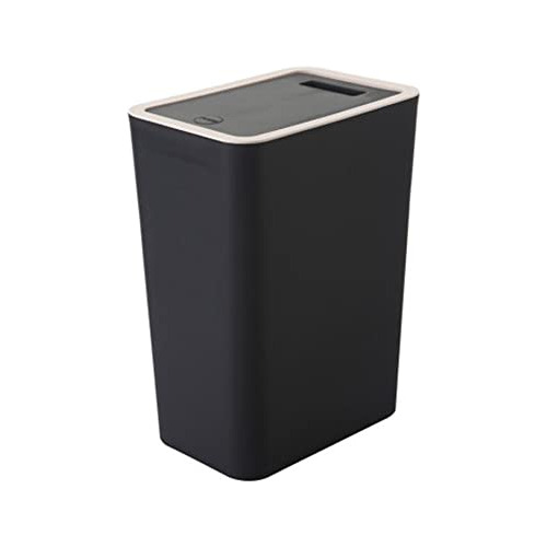 Slim Space-saving Trash Can With Press Top Lid, 4 Gallo...