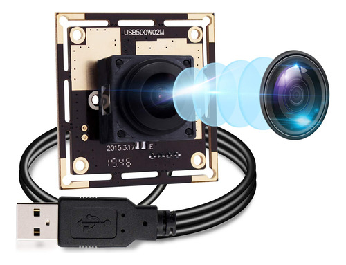 Modulo Camara Usb 5 Megapixel Lente Ojo Pez 170 Grado Hd Cmo