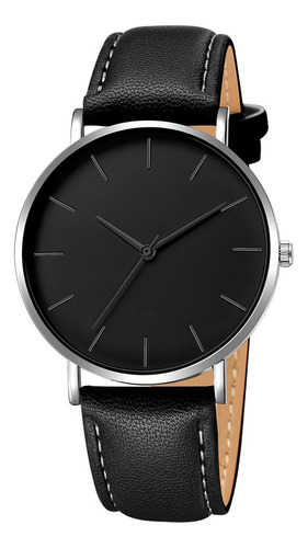 Reloj Pulsera Minimalista De Hombre Malla Eco Cuero Premium