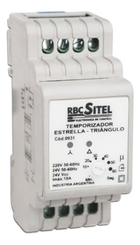 Temporizador Estrella Triángulo 10a - 0931 - Rbc Sitel