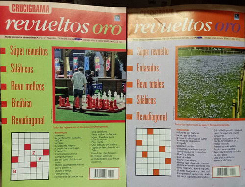 Crucigrama Clasicos De Oro X 8 Revistas C/50 Pg+2cruci Bolsi