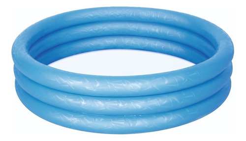 Pileta inflable 3 aros redonda Bestway 51025 de 1.22m x 25cm 140L azul