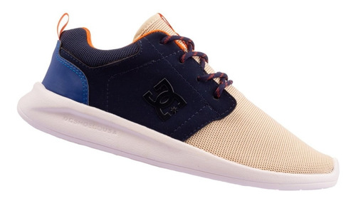 Zapatillas Unisex Dc Shoes Midway Sn Knit Azul Beige