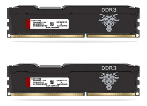 Kit 2 Memória Ram Ddr3 8gb Com Dissipador Gamer 1600mhz