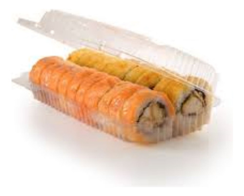 Envase Para Sushii 2 Rolls Pack 25 Unidades