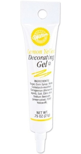 Gel De Decoración Wilton, Amarillo Limón .75 Oz.