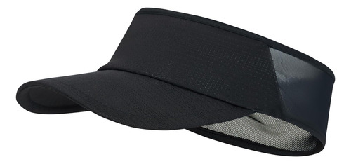Visera Deportiva Para Mujeres Y Hombres, Visera Elástica Negro Talla Única