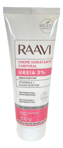 Creme Hidratante De Ureia 10% Raavi 200g