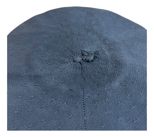 Boina Vasca Euskadi De Algodón Vuelo 28cm Sin Tafilete Azul Acero 28cm