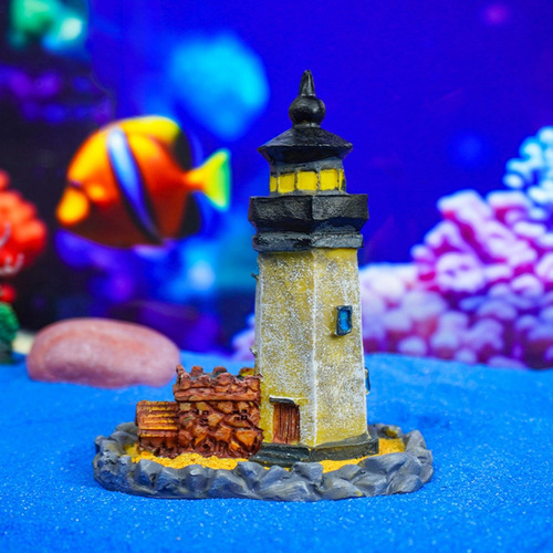(a) Faros Artificiales, Peceras, Castillos, Decoraciones Par