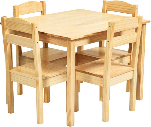 Juego De Mesa Y Silla Para Niños De 5 Piezas Costzon