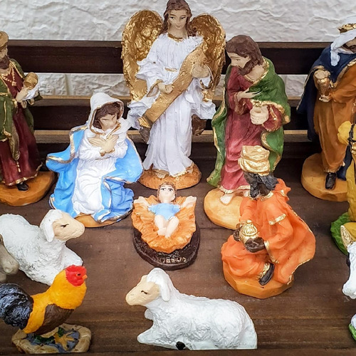 Presépio De Natal Personagens De 12cm Total 15 Peças | Parcelamento sem juros Presépio De Natal Personagens De 12cm Total 15 Peças | Parcelamento sem juros