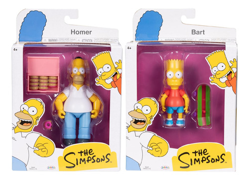 The Simpsons Homero Y Bart Precio X2 Figuras De 12cm Jakks