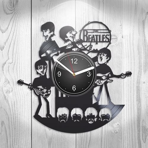 Reloj De Pared De Vinilo The Beatles Rock Music Band