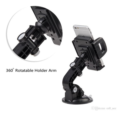 Imagen 3 de 8 de Soporte Celular Auto Flexible Vidrio Ventosa Moto J5 J7 Gps