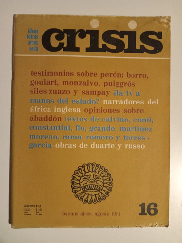 Revista Crisis Número 16 - Agosto 1974