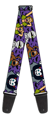 Buckle-down Correa De Guitarra Mini Scooby Doo Hallowee. Color Colores