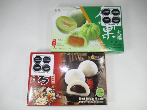 2 Pz De Mochi ( Melón Y Frijol Dulce) 210 Gr C/u