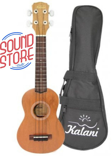 Ukulele Soprano Kalani Natural Acustico C/ Capa Sound Store