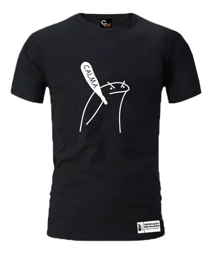 1 Camiseta Bonequinho Flork Meme Testei Positivo e não era Camisa