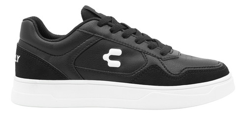 Tenis Urbano Charly Vulcanizado Para Mujer Negro Blanco