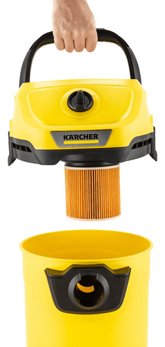Aspiradora Karcher Wd 3 Seco Húmedo Amarillo