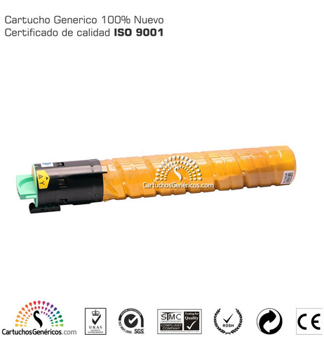 Toner Compatible Ricoh Aficio Mp C2551, Mp C2051 Amarillo