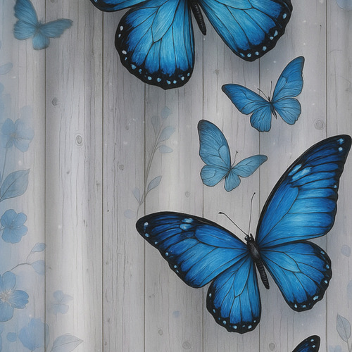 Cortina De Baño Lavable Impermeable Diseños Varios De Moda Mariposas