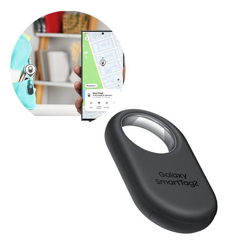 Localizador Bluetooth Galaxy Smarttag2 para objetos valiosos, cor preta