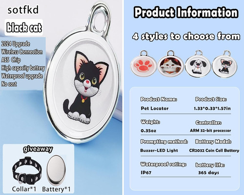 Cat Tracker-airtag Cat Collar-pet Tracker-gps Tracker Par...
